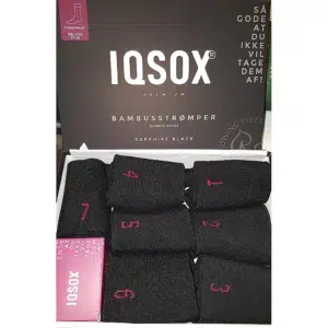 BAMBUS Strømper sorte 7 par unisex