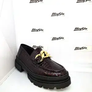 STORM loafer Z1623 damesko vinrød skindlak