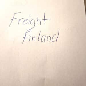 Freight for Finland.