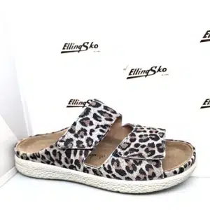 HARTJES Åben Damesandal med Leopard print