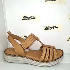 CHARLOTTE 1379 Damesandal i 3 flotte farver