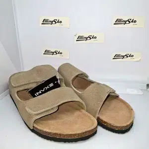 EXANI Åben Herresandal i blød nubuck
