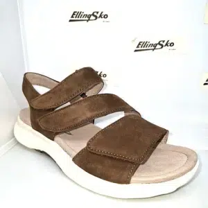 ROLLINGSOFT 86.813 Damesandal i brun nubuck