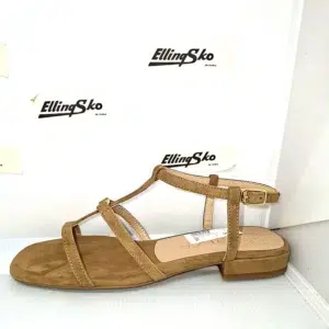 UNISA CARENA Flad Damesandal i nubuck