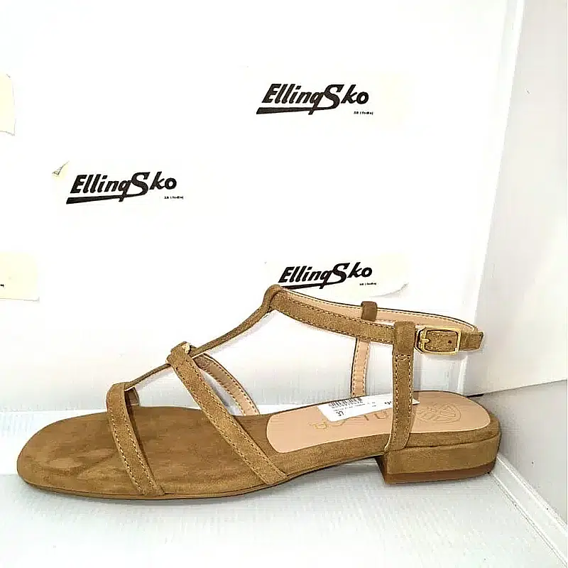 UNISA CARENA Flad Damesandal i nubuck