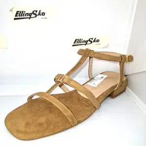 UNISA CARENA Flad Damesandal i nubuck