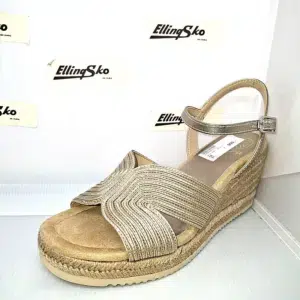 UNISA CERESA Damesandal i gyldne farver