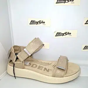 WODEN Damesandal LINE WOVEN i sandfarve