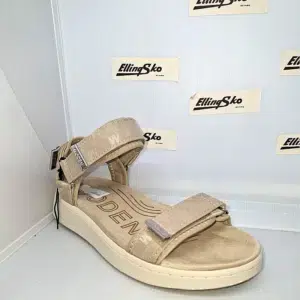 WODEN Damesandal LINE WOVEN i sandfarve