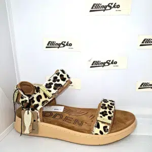 WODEN LINE ANIMAL Damesandal Ægte læder