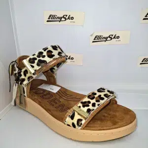 WODEN LINE ANIMAL Damesandal Ægte læder