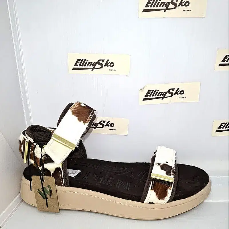 WODEN LINE ANIMAL Damesandal Ægte læder