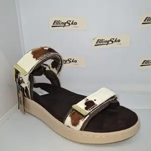 WODEN LINE ANIMAL Damesandal Ægte læder