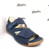 WALDLAUFER Navyblå Damesandal i Nubuck